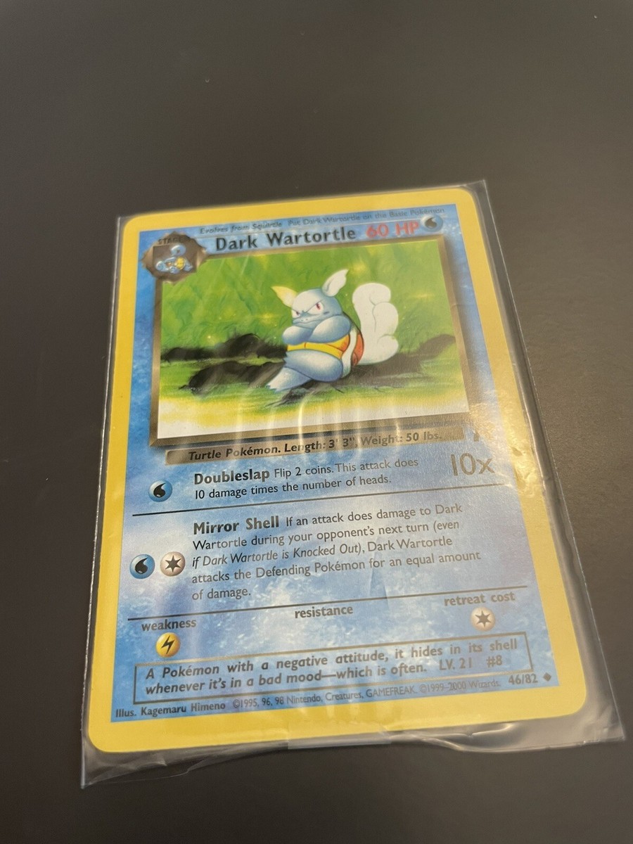Pokemon Team Rocket Uncommon Dark Wartortle #46
