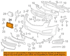 Cadillac GM OEM 13-14 ATS-License Plate Bracket Mount Holder 20965342