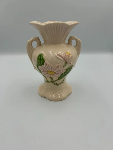 Hull Magnolia Gloss Pink Vase # H-4-6 1/2"