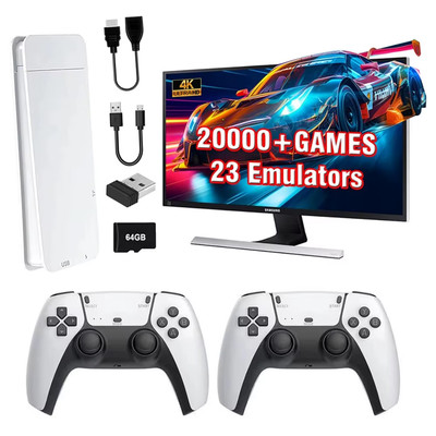 Game Stick TV Videospielkonsole 20.000 Eingebaute Spiele Retro Konsole HD 4K