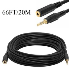 AUX 3.5mm Male to Female 20M Cable Extension Stereo Audio Headphone Cord 66FT