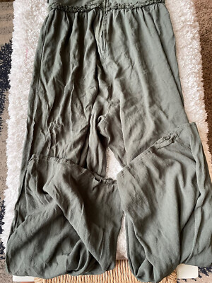 Mi Ami Women's Sz. XS Olive Green One Piece Pant Outfit. Exc