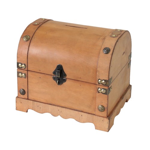 HMF Holztruhe Schatztruhe Holz Schatzkiste Piratentruhe Holzkiste versch. Größen - Bild 71 von 76