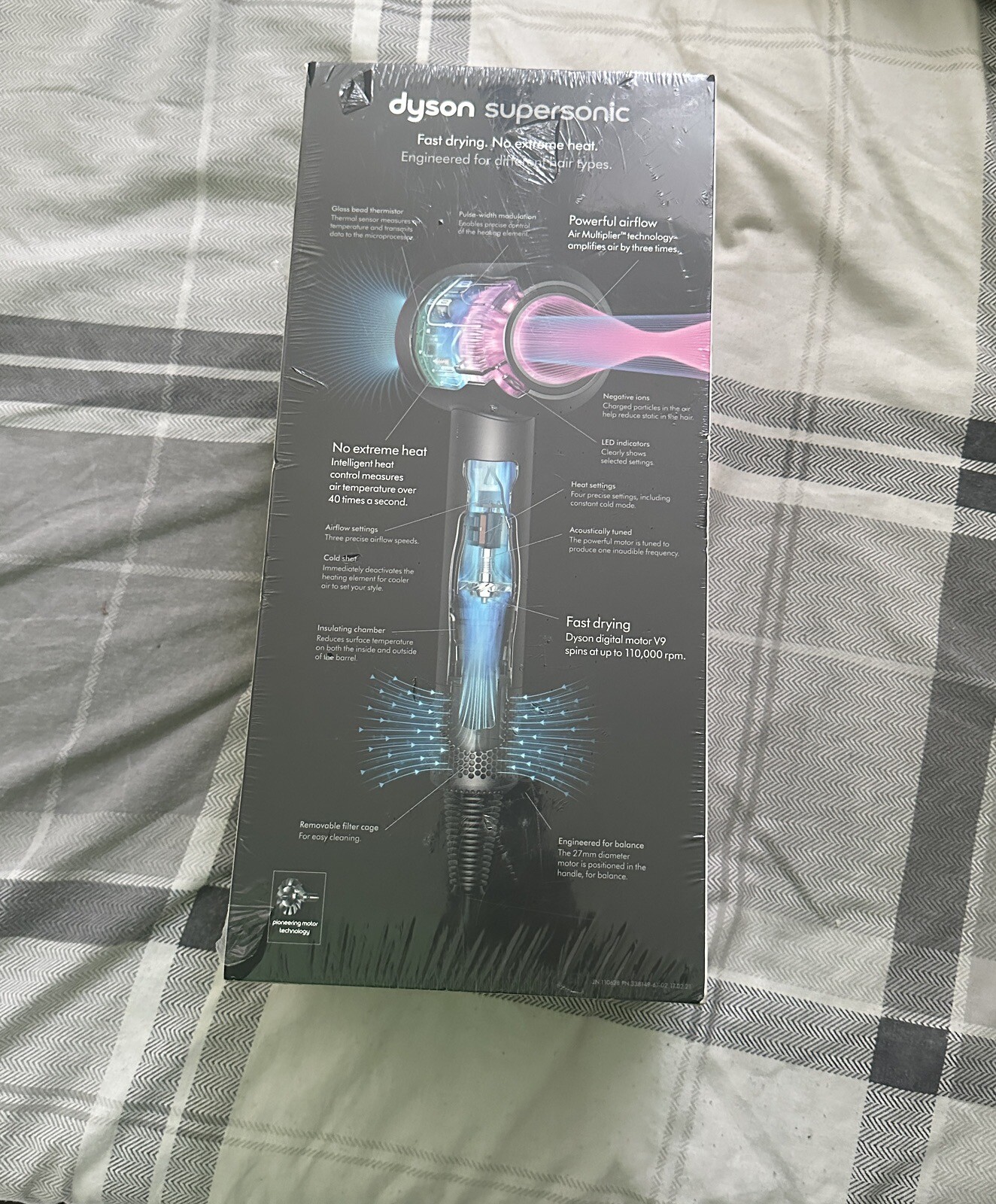 Dyson HD03 1600W Supersonic Hair Dryer Graphite/Orchid *BRAND NEW