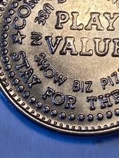 Rare Showbiz Pizza Place/ Chuck E Cheese Token Nickel