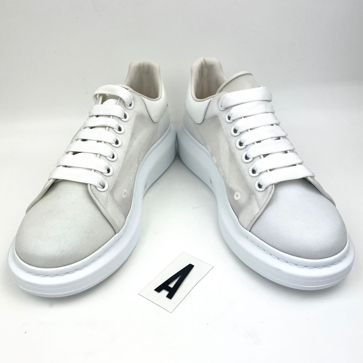 ALEXANDER MCQUEEN Oversized Transparent Nylon Sneakers sz 9