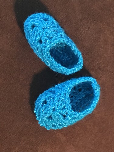 Crochet Baby Booties Crochet Doll Booties Crochet Doll Shoes GSQ - Picture 2 of 3