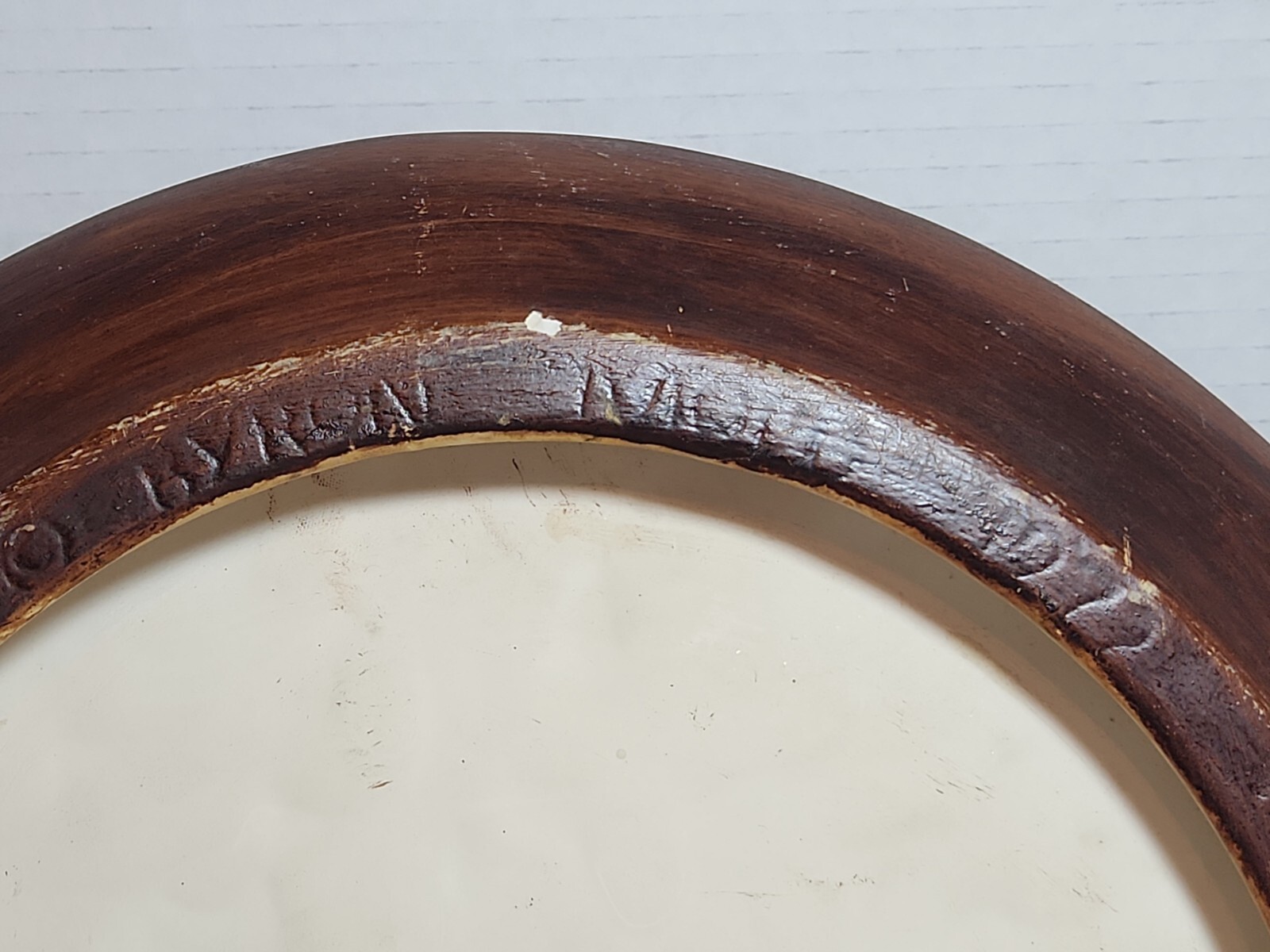 Vtg 1972 Byron Molds Country Farmhouse Spring Scene Ceramic Plate Wall Hanger