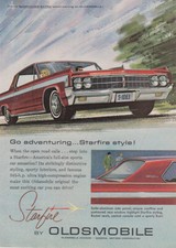 1963 Oldsmobile Starfire Go Adventuring Vintage Print Ad 1963 Oldsmobile Starfire Go Adventuring Vintage Print Ad
