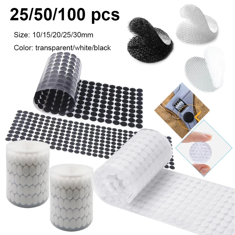 small & large HOOK AND LOOP COINN Dots ~ SELF ADHESIVE Sticky Pads ~ HEAVY DUTY - Image 2 of 4