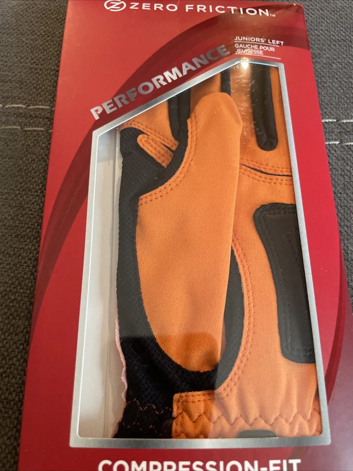ZERO FRICTION Junior Compression Golf Glove Left Hand Orange - Изображение 4 из 4