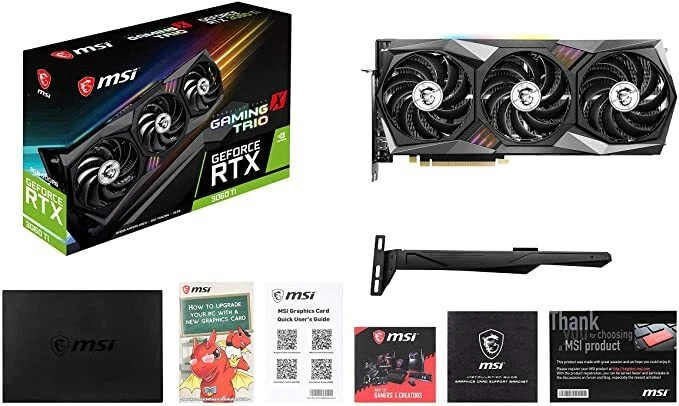 New MSI GeForce RTX 3060 Ti Gaming x Trio Graphics Board VD7444