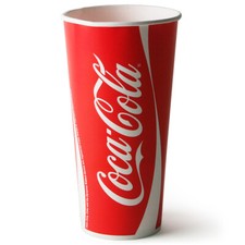 Coca Cola Paper Cups 22oz / 630ml x 50 | Coke Cinema Cups