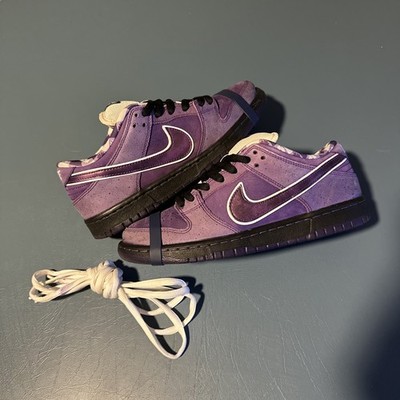 Nike SB Dunk Low x Concepts Purple Lobster Sneakers Size 8 BV1310-555