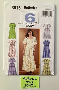 Butterick 3915 Vintage Misses & Petite Dress Size 14-16-18 Uncut
