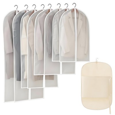 Down jacket, dress, suit Covers,ranslucent White Dust-Proof Clothes Protector