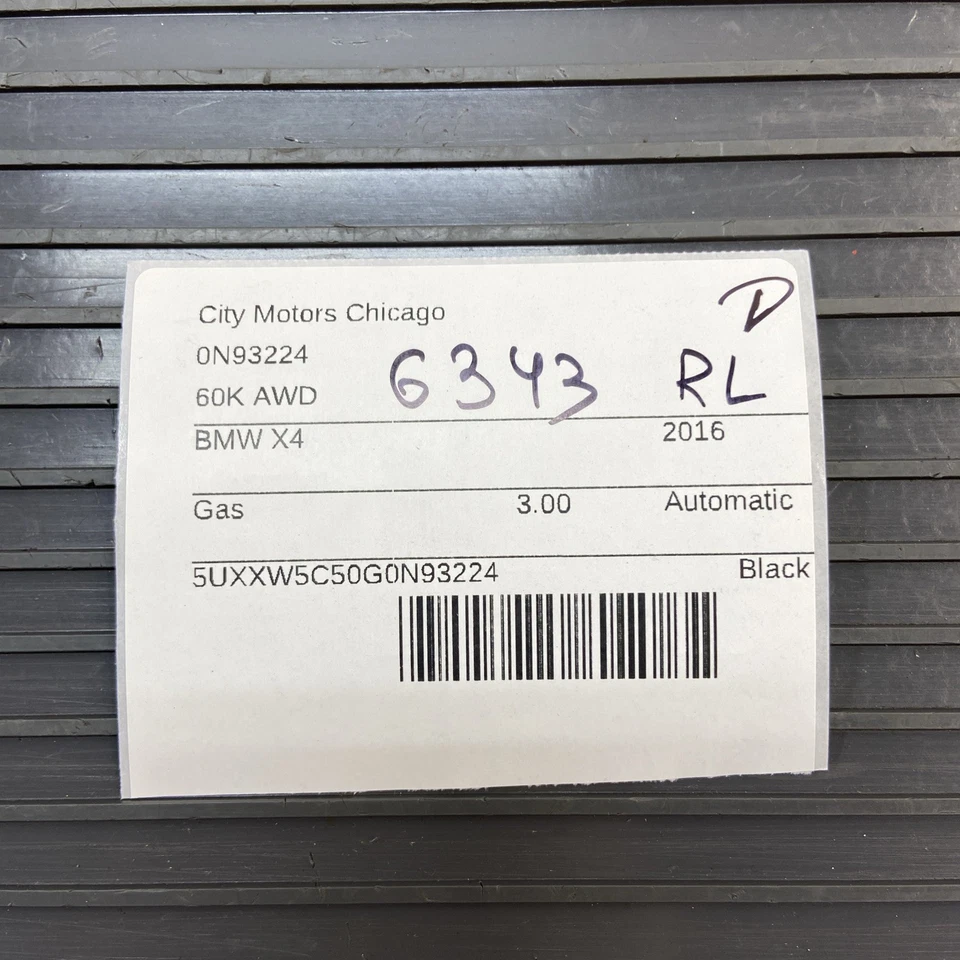 BMW X4 F26 F25 2015-2018 guardabarros trasero izquierdo forro protector contra salpicaduras OEM Foto 2 de 4