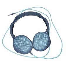 Skullcandy Hesh 2 Wired Headphones Gray Teal Dot Pattern 3.5mm Jack