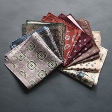 Men's Chest Handkerchief Vintage Paisley Pocket Square Business Suit Accessories