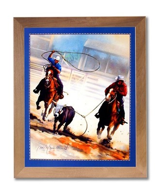 Western Rodeo Wall Art Unlimited Potential Cowboy Team Roping Honey ...