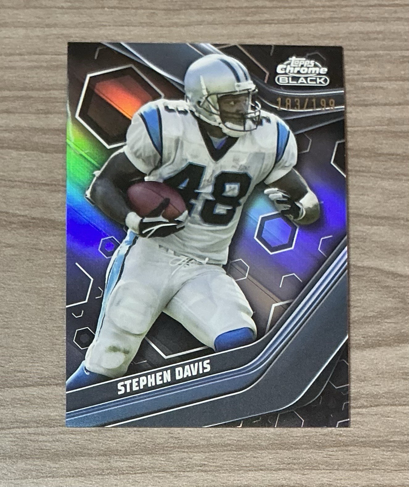 Stephen Davis Topps Chrome Black Refractor /199 2023 #107 Panthers 🐆