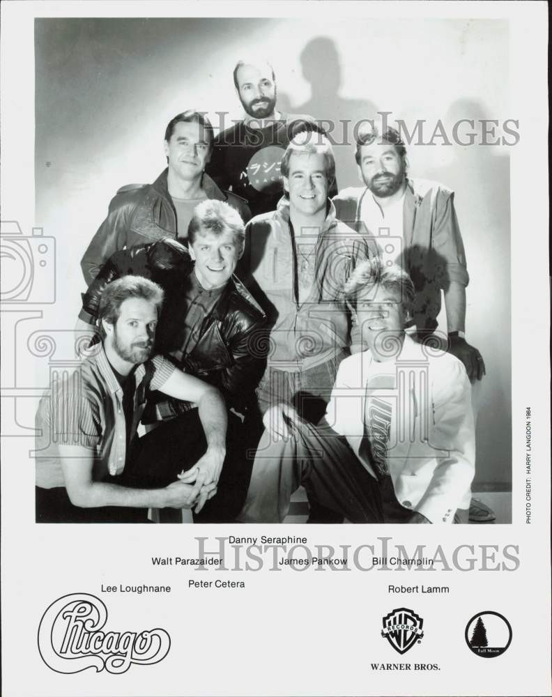 1984 Press Photo Chicago, Music Group - lrq03452