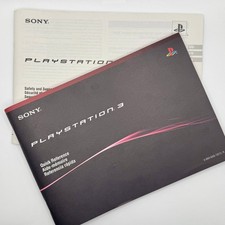 PlayStation 3 PS3 Quick Reference + Safety and Support Manuals Instruction Books