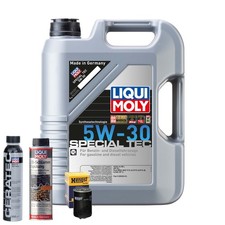 Motoröl 5W30 LIQUI MOLY 5L+HENGST Ölfilter +Spülung +Cera Tec