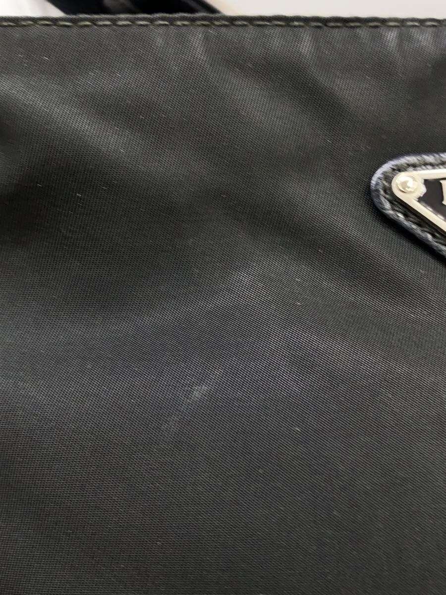 PRADA Shoulder Bag Nylon BLK Solid Triangle Logo - image 7