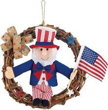 amscan Novelty Uncle Sam Rustic Wreath - 1 pc