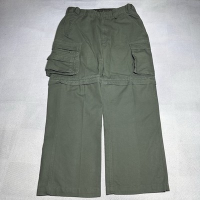 Boy Scouts BSA Convertible Cargo Pants Womens 8 Utility Outdoors Olive Green