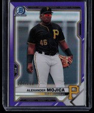 ALEXANDER MOJICA 2021 BOWMAN DRAFT CHROME PURPLE REFRACTOR RC 194/250 PITTSBURGH