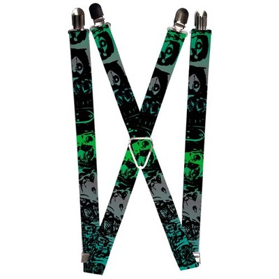 `Suspenders - 1.0`` - Retro Monster Aqua/Black` (US IMPORT) ACC NEU