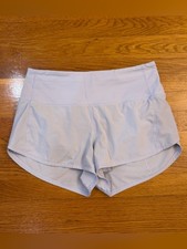 Lululemon Speed Up High-Rise Lined Short 2.5" Pastel Blue Light Purple -Size 6