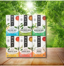 Numi Organic Bestselling Tea Variety Pack 12 Boxes (18 tea bags per box)