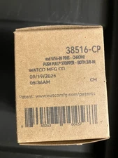 Watco 38516-CP Push Pull Replacement 2 inc Stopper with 5/16 & 3/8 Pins, Chrome