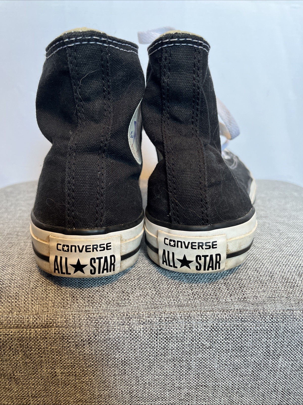 Black Converse All Stars Chuck Taylor Women’s 8/ Men’s 6 High Top thumbnail 8