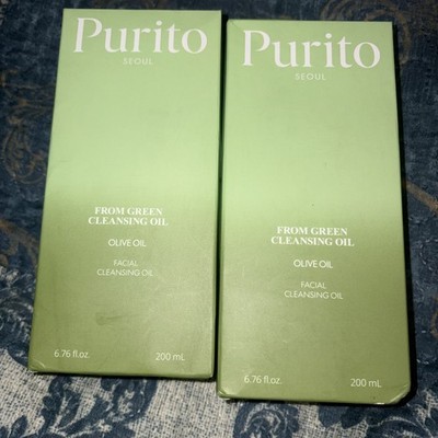 2x -NEW PURITO From Green Cleansing Oil 200ml 6.76 fl oz Olive Oil Exp: 2028