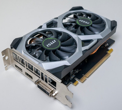 Grafikkarte Nvidia GeForce GTX 1650 mit 4GB GDDR6 - Modell MSI D6 Ventus XS OCV2