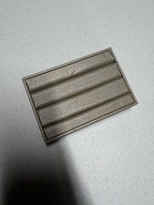 Premium Grey Faux Leather Ring Jewelry Display Stand