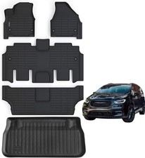 LJWAITO Floor Mats for 2017-2024 2025 Chrysler Pacifica Gas Touring Models Non