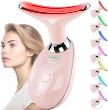 Facial Massager Firming Wrinkle Removal,Face Neck Beauty Device, 7 Color Led Fac