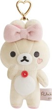 San-X Character Rilakkuma Hanging Plush Keychain Makeup Rilakkuma Korilakkuma FS