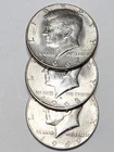 3-Coins Kennedy Half Dollars 1967, 1968D & 1969D  50 Cents Each            #5690