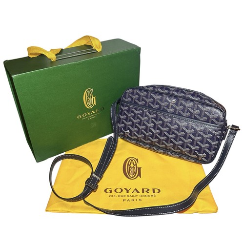 Goyard Navy Blue Cap-Vert PM Crossbody Bag with Box