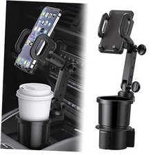 Car Cup Holder Phone Mount, Universal Auto Cell Phone Stand with Drink Expand