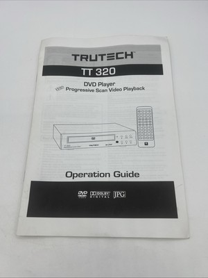 Official Trutech TT320 DVD Player Operation Guide ~ MANUAL ONLY!!