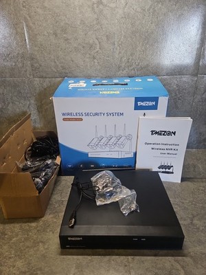 TMEZON Drahtloses Überwachungskamerasystem, CCTV-Kamerasystem mit Audio, 8 Kanäle...