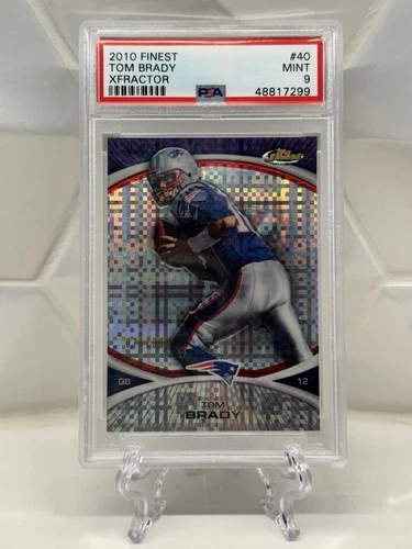 2010 Topps Finest Tom Brady Xfractors #/399 Patriots PSA 9