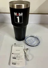 Mobil 1 Audio Water Cup Bluetooth Light Up Speaker Travel Mug Tumbler 🎄🎁